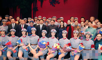 金正恩觀看中國藝術(shù)團(tuán)演出芭蕾舞劇《紅色娘子軍》