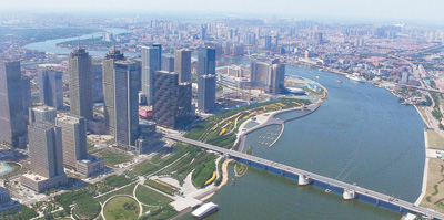 濱海新區(qū)核心城區(qū)一景。 　　資料圖片