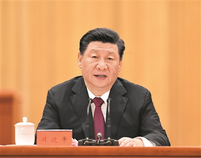 2月25日，全國(guó)脫貧攻堅(jiān)總結(jié)表彰大會(huì)在北京人民大會(huì)堂隆重舉行。中共中央總書(shū)記、國(guó)家主席、中央軍委主席習(xí)近平在大會(huì)上發(fā)表重要講話(huà)。 新華社記者 燕雁 攝